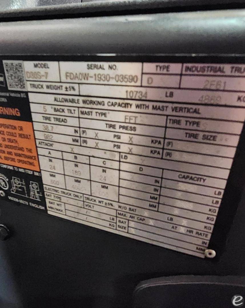 2020 Doosan D30S-7