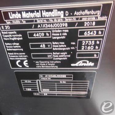 2018 Linde E20