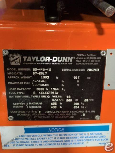 2017 Taylor Dunn B5-440-48