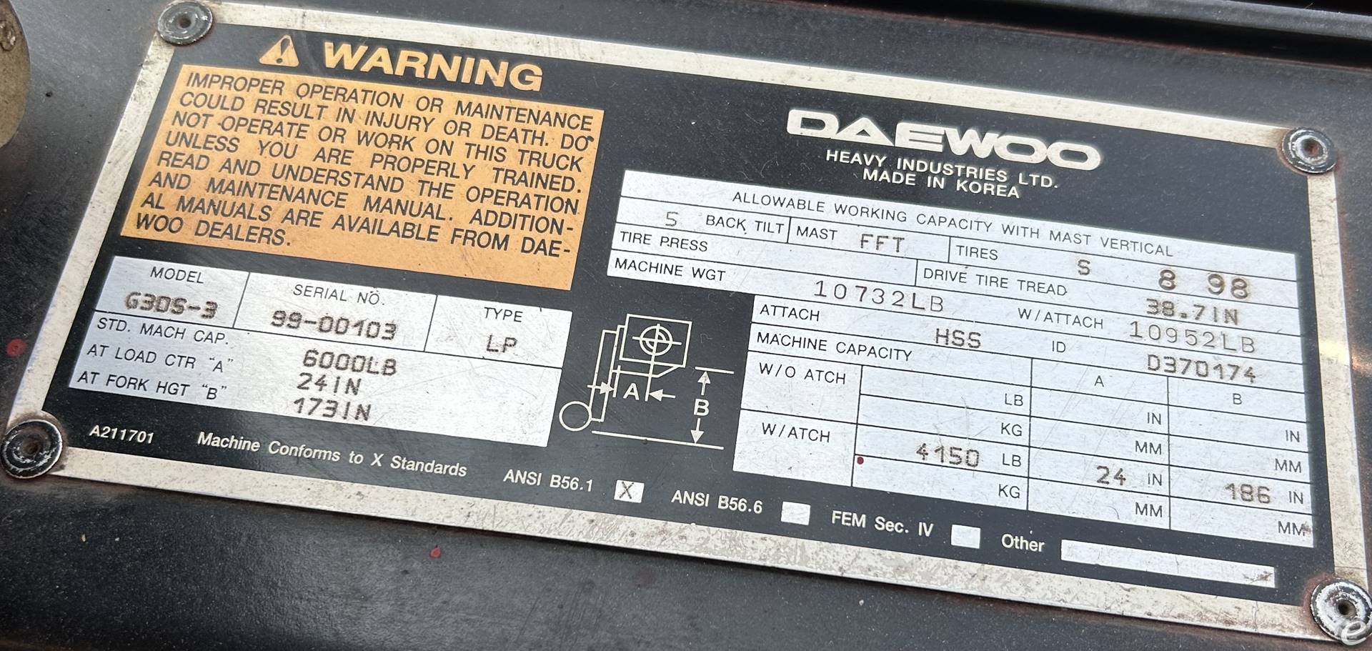 1999 Daewoo G30S-3