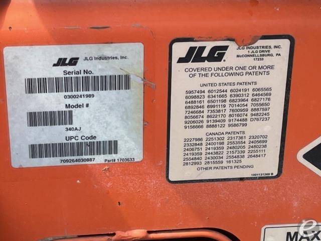 2018 JLG 340AJ