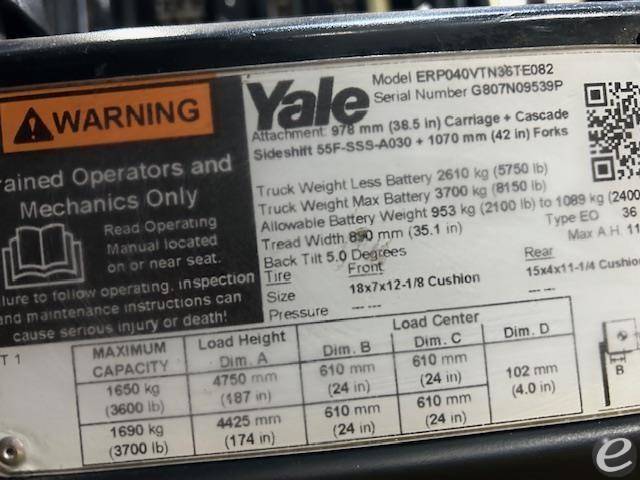 2016 Yale ERP040VTN036TEO82