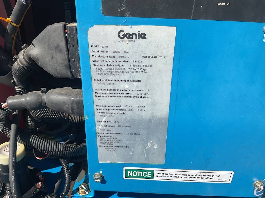 2012 Genie S40