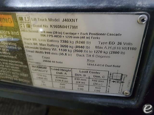 2014 Hyster J40XNT