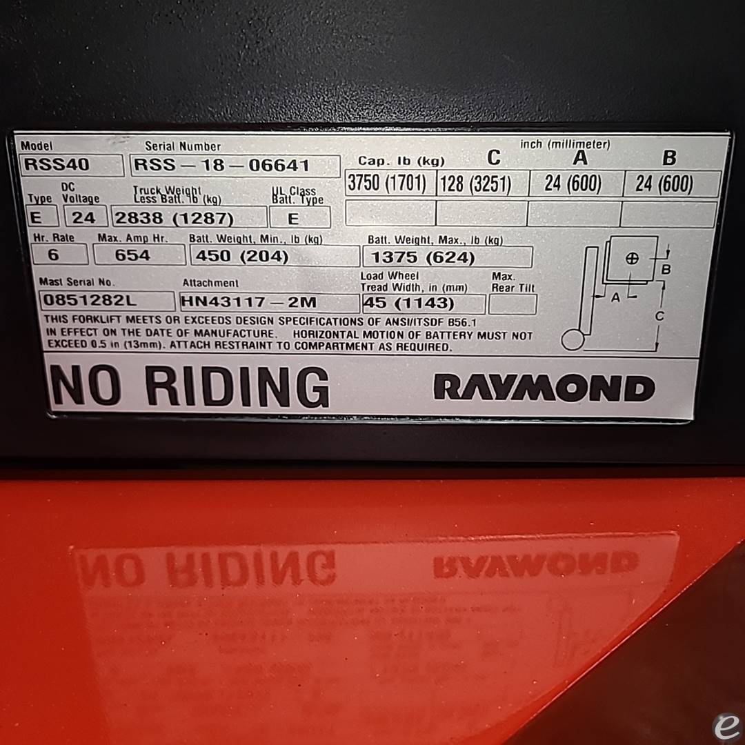 2018 Raymond RSS40