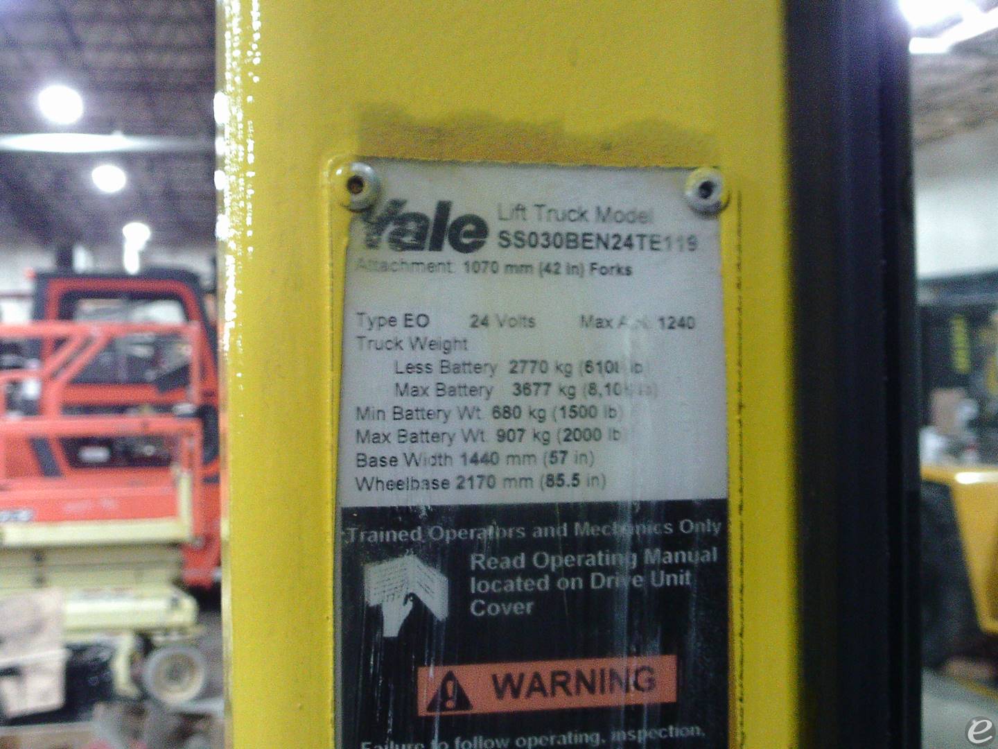 2007 Yale SS030BEN24TE119