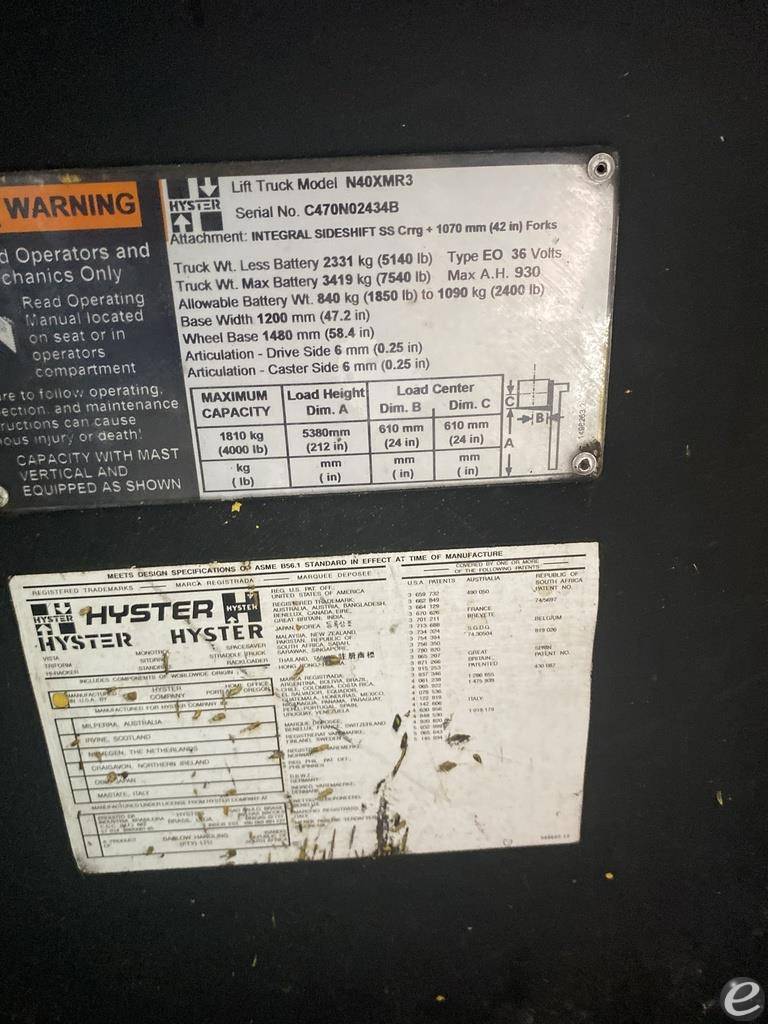 2005 Hyster N40XMR3