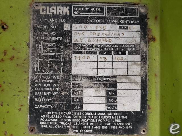 1985 Clark C500-135