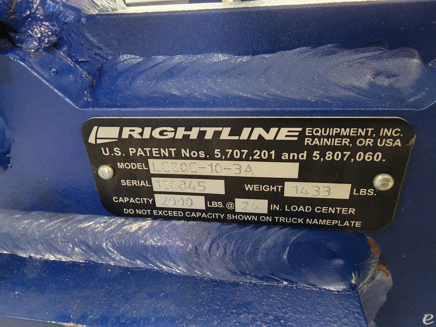 2012 Rightline LC20C-10-3A