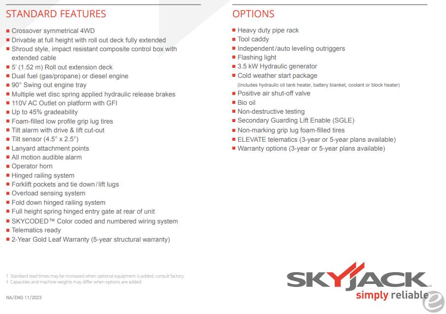 Skyjack SJ6832 RT