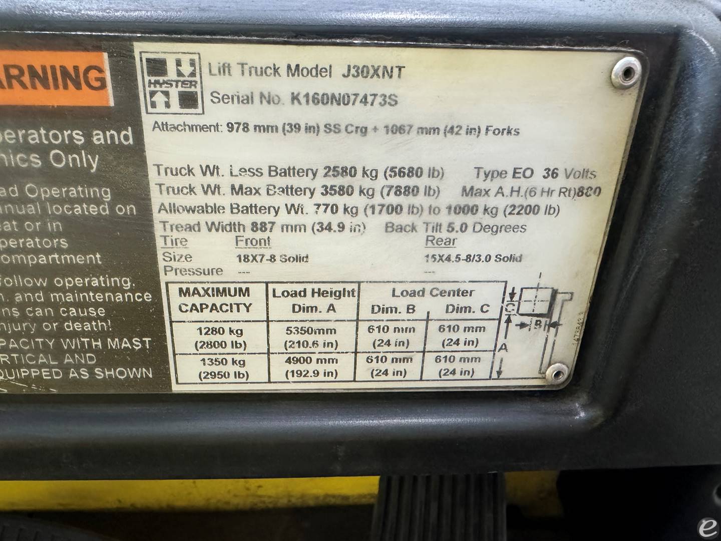 2018 Hyster J30XNT