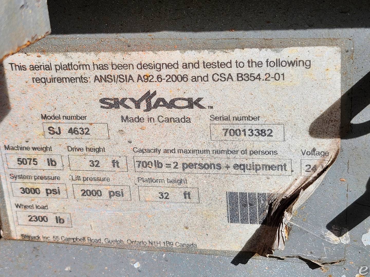 Skyjack SJ4632