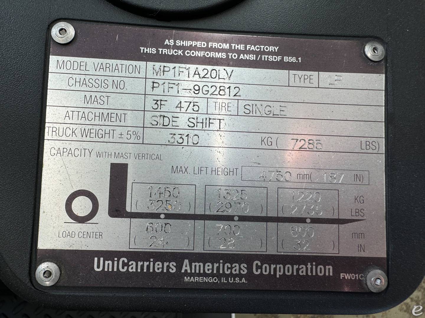 2014 Unicarriers PFS40