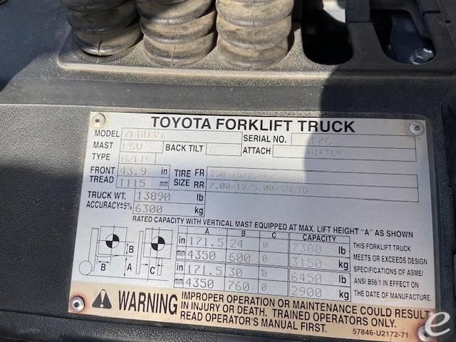 2005 Toyota 7FGU35