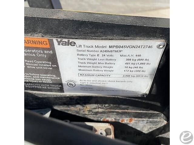 2016 Yale MPB045VG