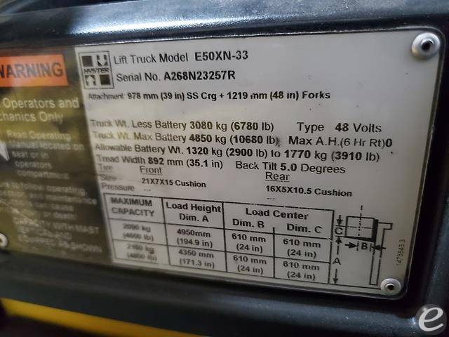 2017 Hyster E50XN