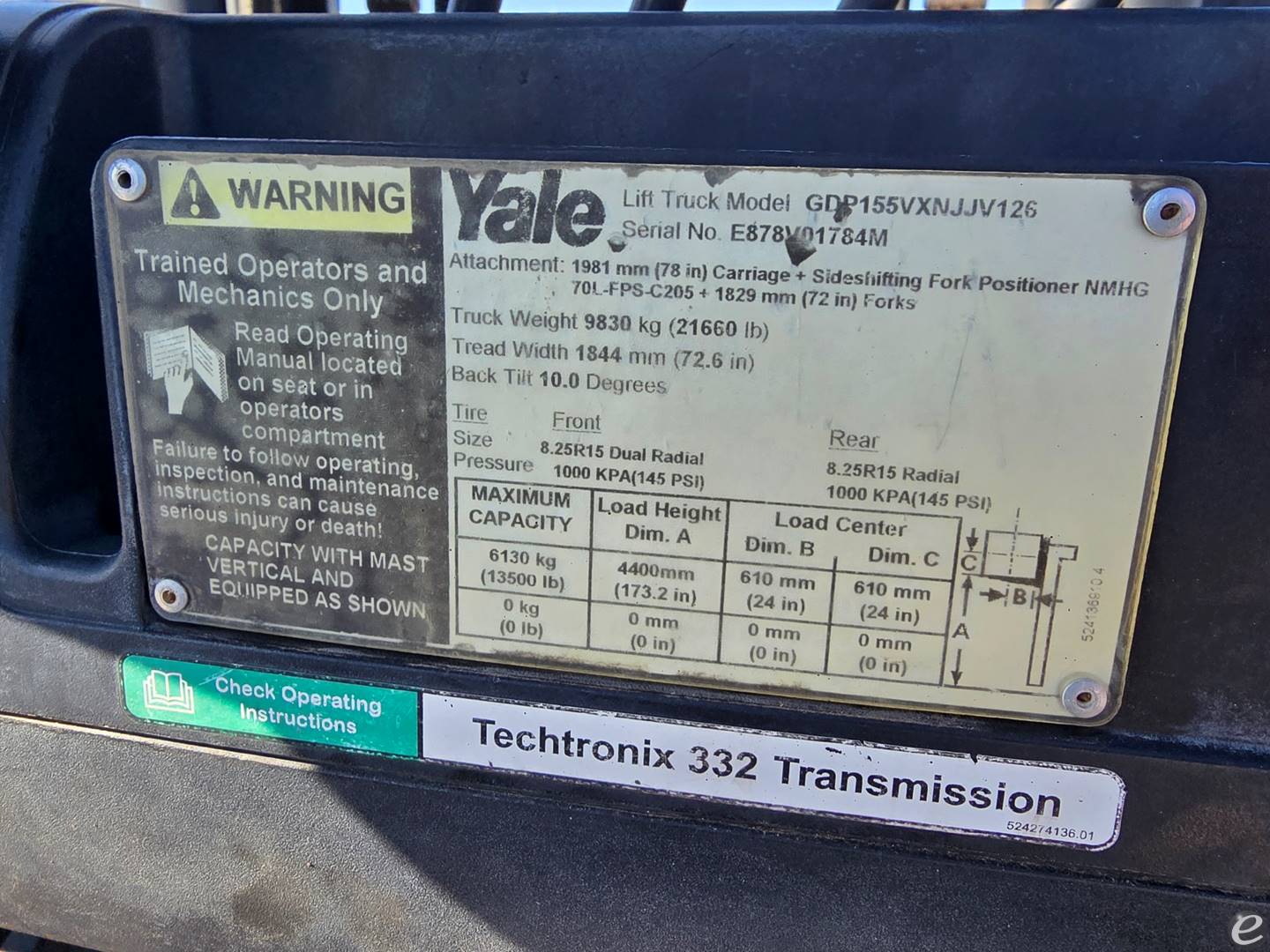 2014 Yale GDP155VX