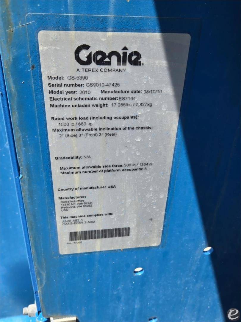 2010 Genie GS5390RT