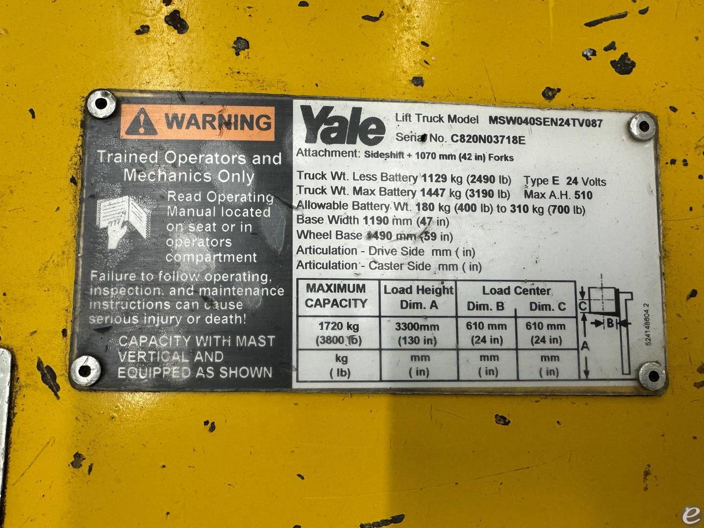 2007 Yale MSW040