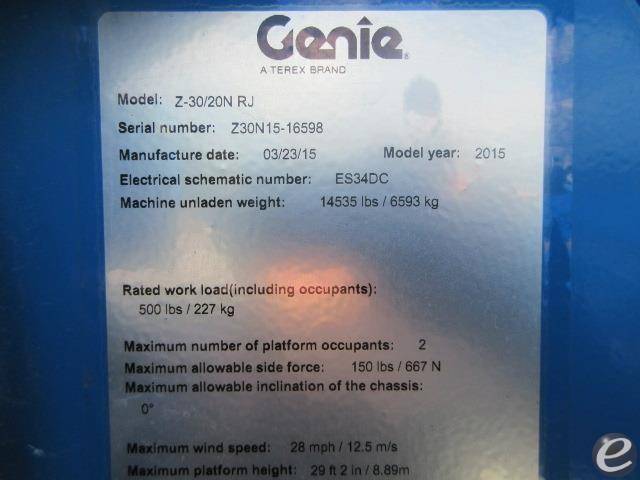 2015 Genie Z30/20N RJ