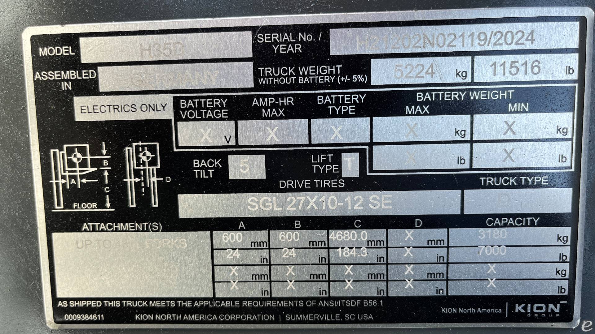 2024 Linde H35D