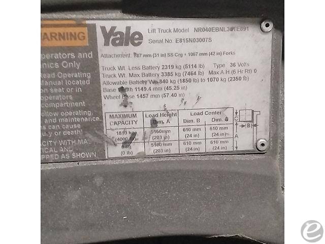 2018 Yale NR040EB