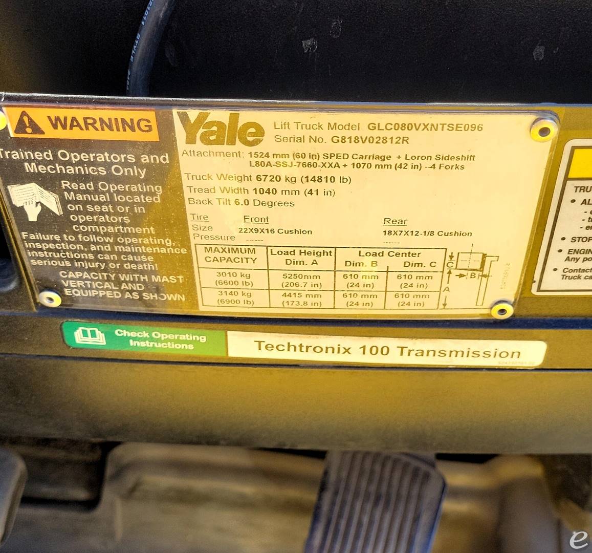 2017 Yale GCO80VX