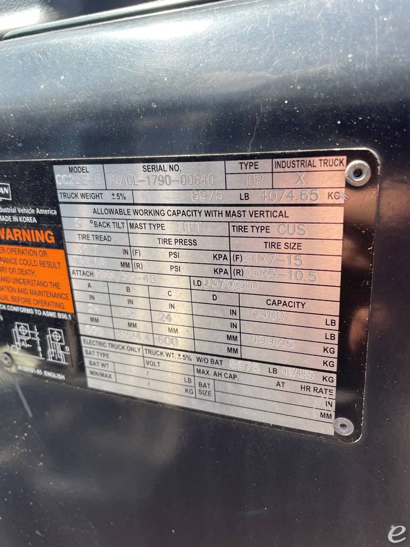 2013 Doosan GC25E-5