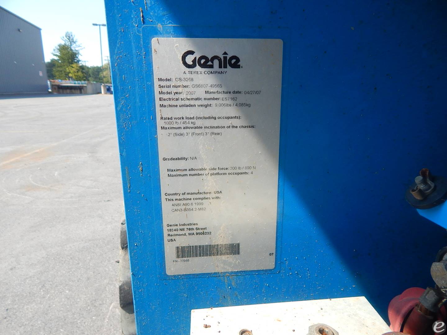 2007 Genie GS3268RT