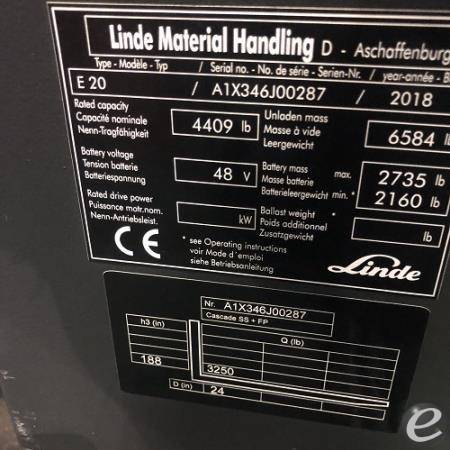 2018 Linde E20