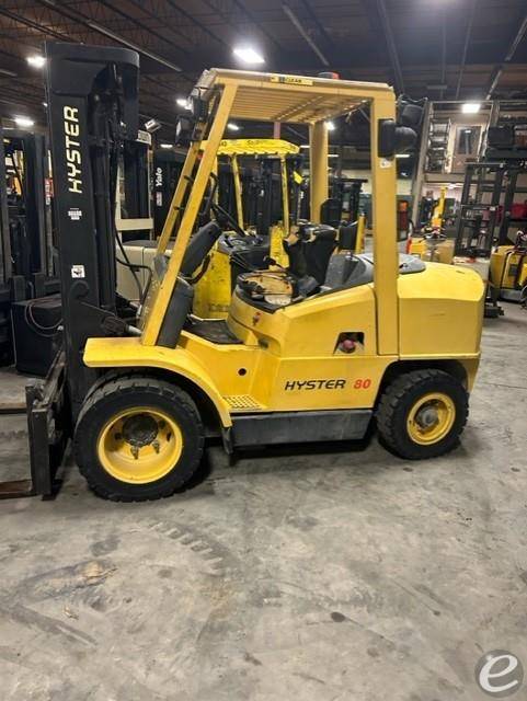 2001 Diesel Hyster H80XM Pneumatic Tire 4 Wheel Sit Down