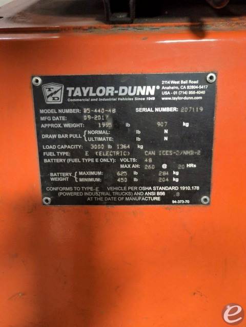 2017 Taylor Dunn B5-440-48