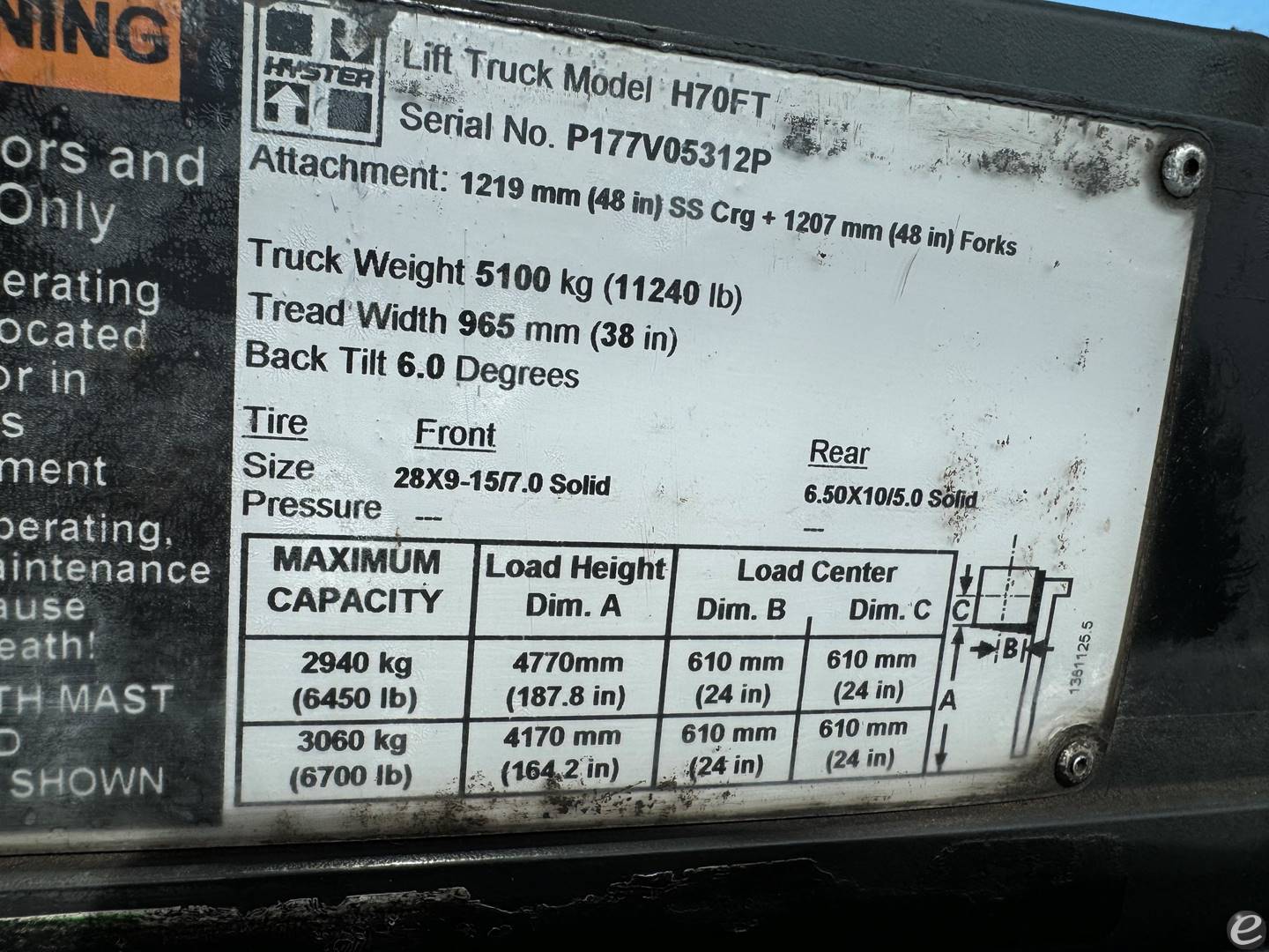 2016 Hyster H70FT