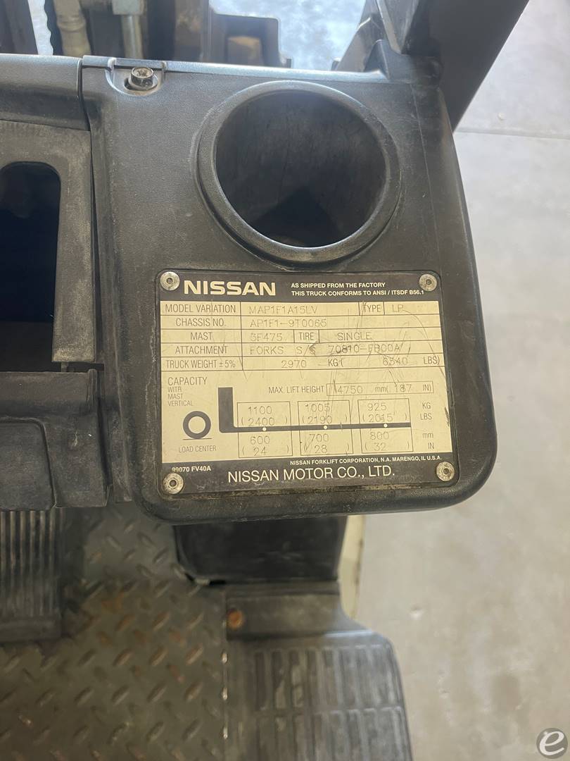 2008 Nissan MAP1F1A15V