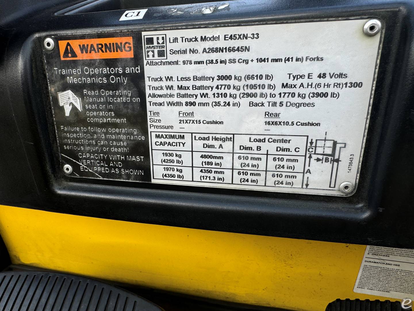 2015 Hyster E45XN - 33