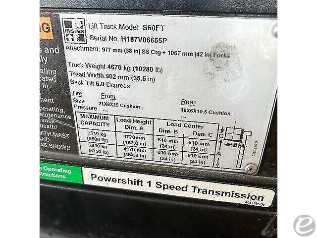 2016 Hyster S60FT