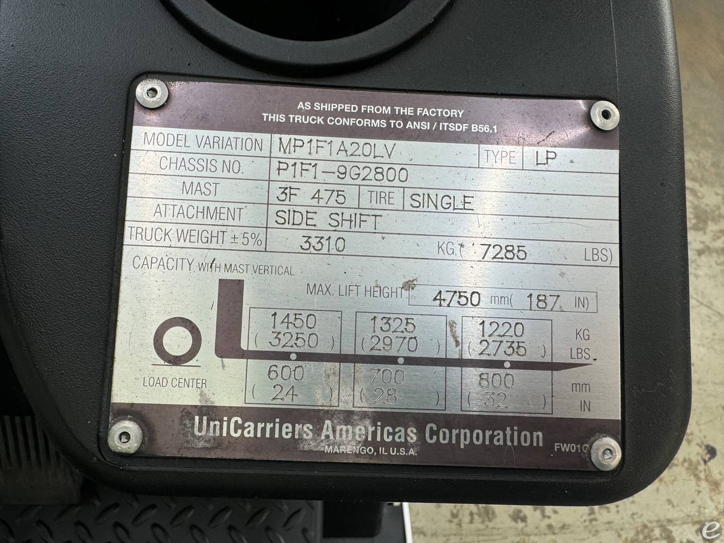 2014 Unicarriers PFS40