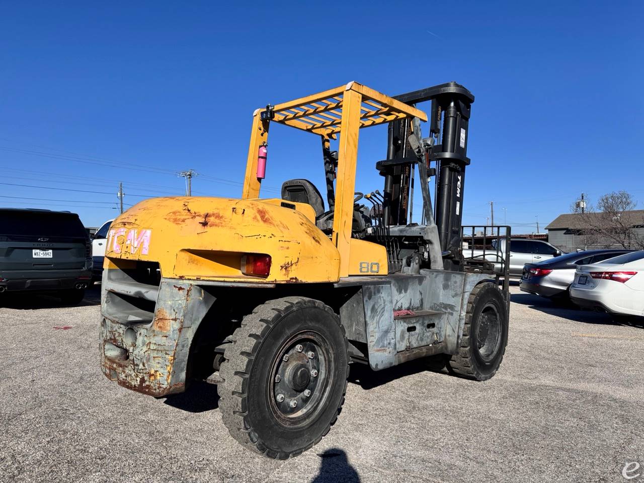 2008 TCM FD80-2 Pneumatic Tire Forklift - 123Forklift