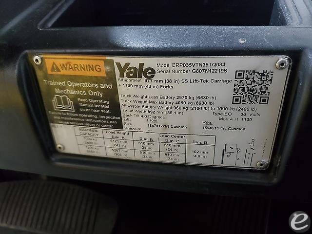 2018 Yale ERP035VT