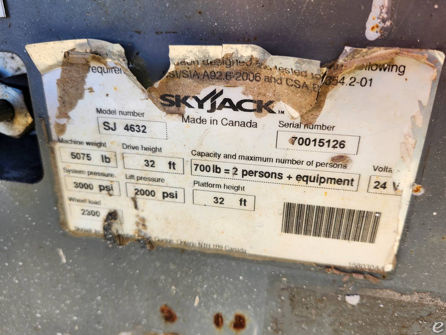 Skyjack SJ1114632