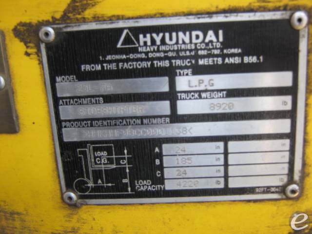 2012 Hyundai 25L-7A