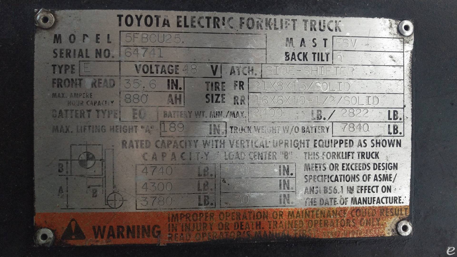 2000 Toyota 5FBCU25