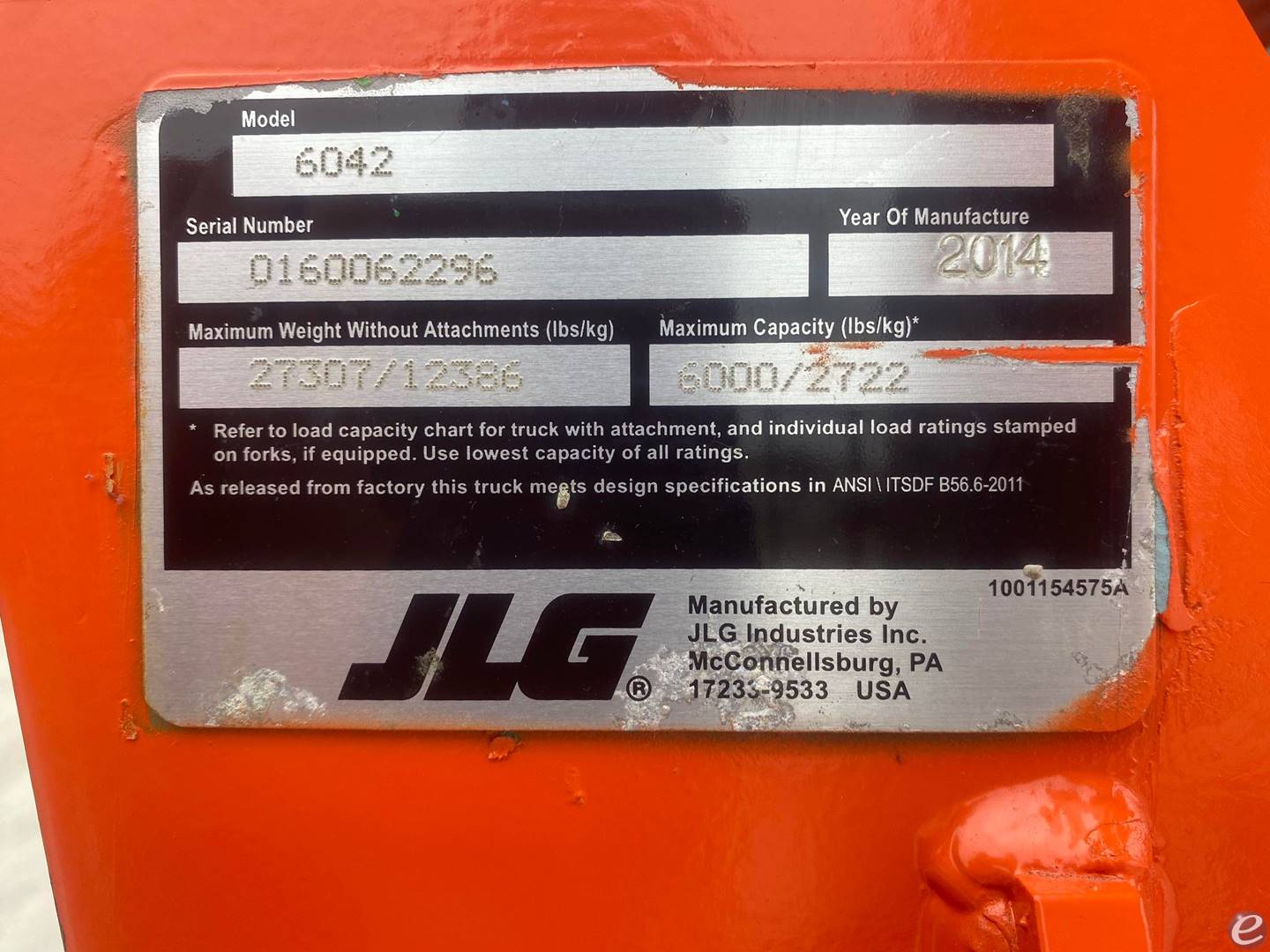 2014 JLG 6042