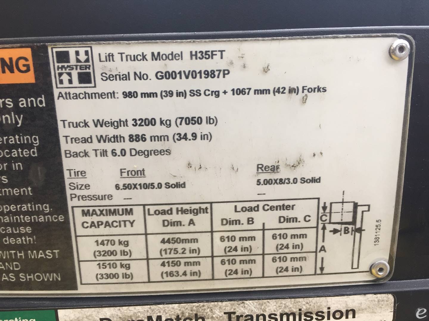 2016 Hyster H35FT