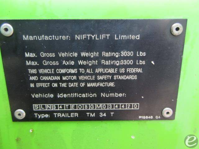 2016 NiftyLift TM34T