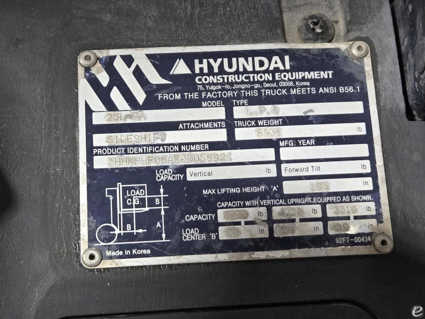 2021 Hyundai 25L-7A