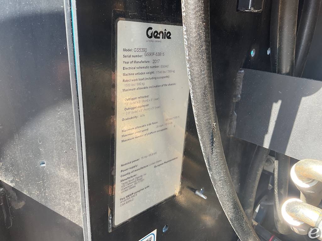 2017 Genie GS5390RT