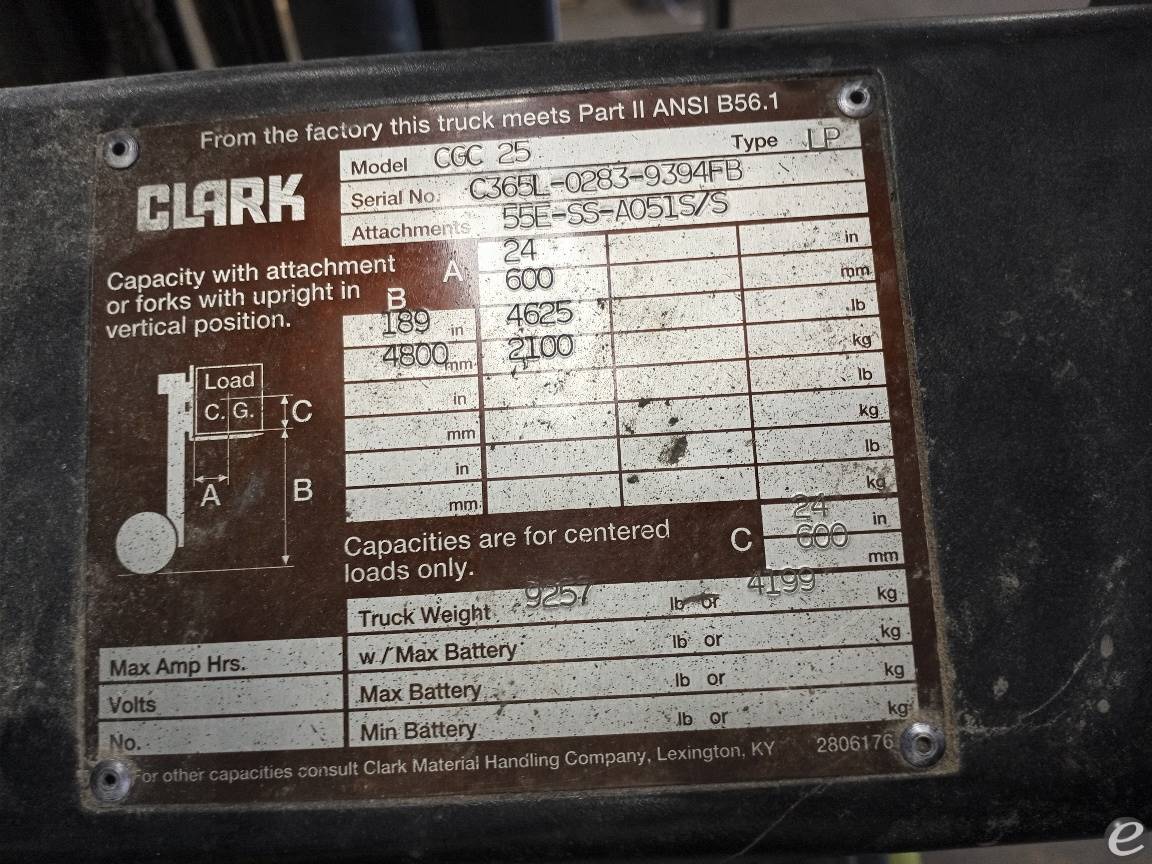 1999 Clark CGC25