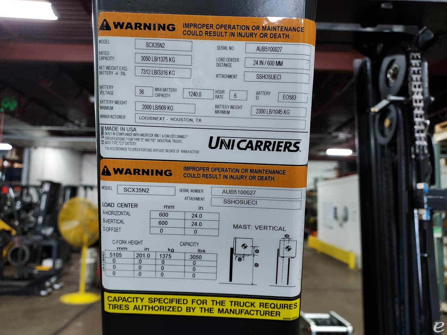 2024 Unicarriers SCX35N2