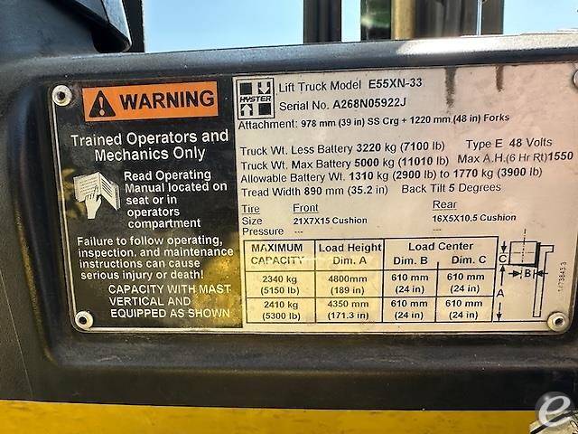 2011 Hyster E55XN